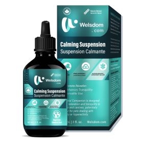 Welsdom Pets Calming Comfort Drops - 60mL | Natural Relaxation Supplement for Cats & Dogs | Reduces Anxiety & Stress | Supports Mental Well-Being