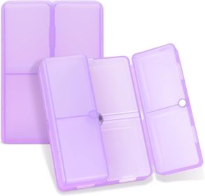Daily Pill Organizer, 7 Compartments Portable Pill Case Travel Pill Organizer,[Folding Design] Pill Box for Purse Pocket to Hold Vitamins