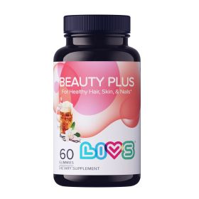 Beauty Plus Gummy Vitamin Biotin Gummies Hair and Nails Gummies All Natural Gluten Free Non GMO Biotin Hair Supplement Cream Soda Flavored 60 Cou