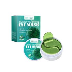 EELHOE Chlorella Vera Hydrogel Eye Mask, Moisturizing Desalination Eye Grain Compact Fine Grain Soft Skin Hydrating Eye Mask (Option: 60pcs-166g-3.14*1.57*3.14inch)