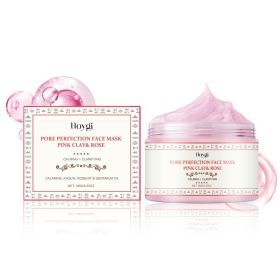 Hoygi Pink Rose Clay Mask, Gently Cleanses The Face, Hydrates, Moisturizes And Moisturizes The Skin (Option: 100g-134.5g-2.83*2.83*1.73inch)