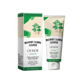 OUHOE Mugwort Calming Cleanser, Hydrating And Moisturizing Deep Clear Pores Balance Oil Moisturizing Cleanser (Option: 100g-117g-6.49*1.57*1.57inch)