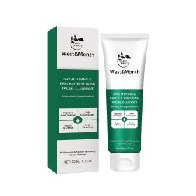 West&Month Brightening And Freckle-removing Facial Cleanser, Cleansing And Brightening Skin Moisturizing And Non-tightening Cleanser (Option: 120g-130g-6.38*1.57*1.57inch)