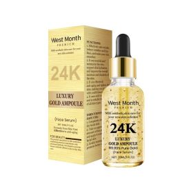 West&Month 24k Gold Skin Care Essence, Hyaluronic Acid Essence Gently Nourishes And Moisturizes Facial Skin (Option: 30ml-51g-4.1*1.2*1.2inch)