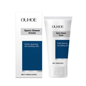 OUHOE Sports Soothing Shower Lotion Moisturizes And Cleanses Body And Skin With A Refreshing And Non-Sticky Shower Lotion (Option: 120g-148.7g-1.81*1.81*6.41inch)