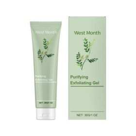 West&Month Purifying Exfoliating Gel, Improves Dull Dryness Deeply Cleans Pores Brightening Skin Firming (Option: 30g-56.6g-1.42*1.42*4.74inch)