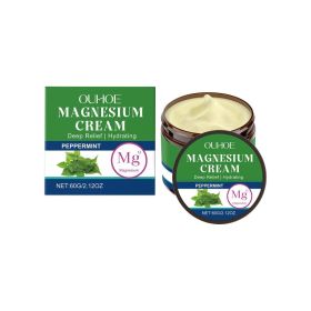 OUHOE Peppermint Body Soothing Magnesium Cream, For Wrist And Knee Discomfort Mild Ingredients For Soothing Sleep Care (Option: 60g-82.55g-2.05*2.05*2.01inch)