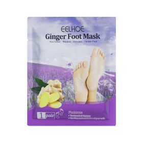 EELHOE Ginger Foot Mask (Bag) Foot Moisturizing, Nourishing, Rejuvenating, Exfoliating, Removing Dead Skin, Dry And Cracked Skin Care Foot Mask (Option: 1pair-33g-5.90*4.72inch)