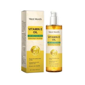 West&Month Vitamin E Body Oil, Deeply Nourishes Hair, Nails, Skin, Body Care And Massage (Option: 100ml-128.4g-5.63*1.54*1.54inch)