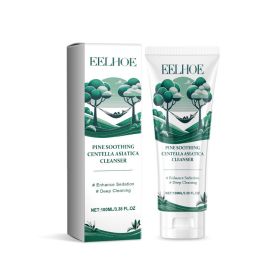 EELHOE Pine Soothing Centella Asiatica Cleanser, Deep Clear Pores Soft Moisturizing Skin Moisturizing Non-Tight Cleanser (Option: 100ml-119g-6.49*1.57*1.57inch)