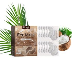 Hoygi Coconut Eye Gel Patch Reduces Fine Lines Under Eyes, Dark Circles Under Eyes, Firming Eyes, Anti-Wrinkle Moisturizing Eye Patch (Option: 10pcs-38g-4.14*3.15*1.26inch)